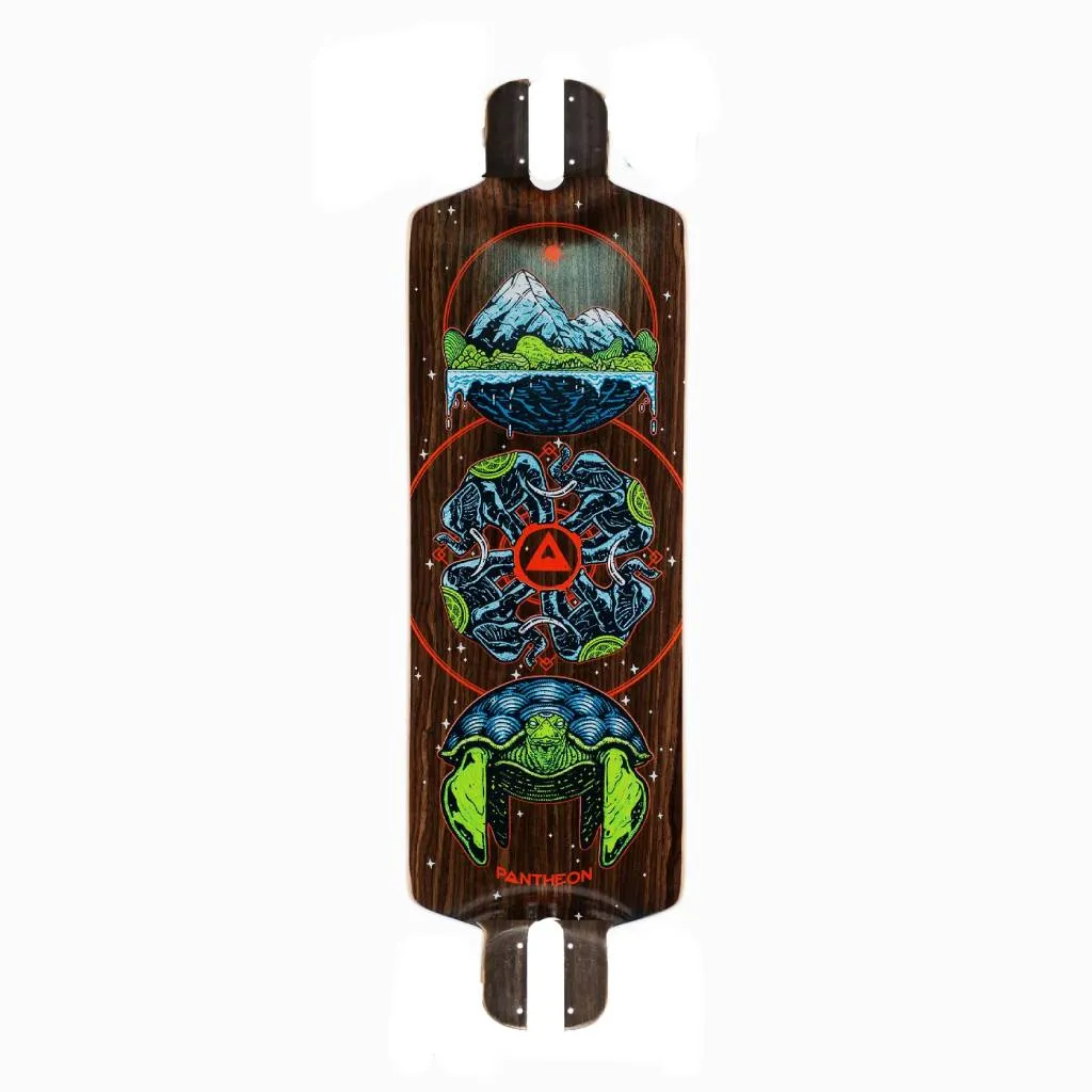 Pantheon Pranayama cosmic turtle longboard deck