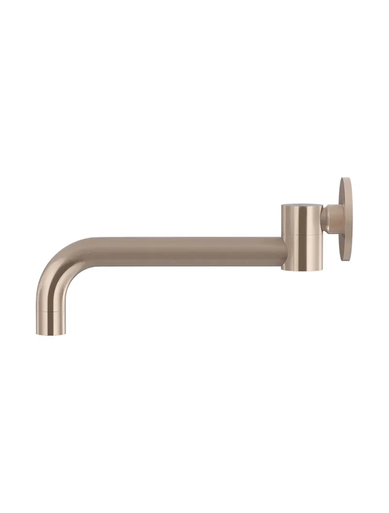 Round Swivel Wall Spout - Champagne