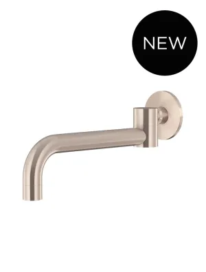 Round Swivel Wall Spout - Champagne