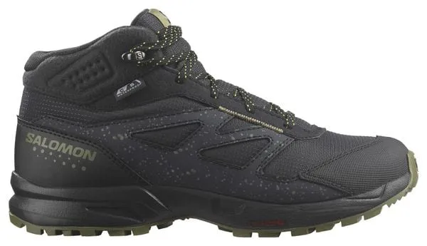 Salomon Outway Mid CSWP Junior Hiking Shoes Black Child