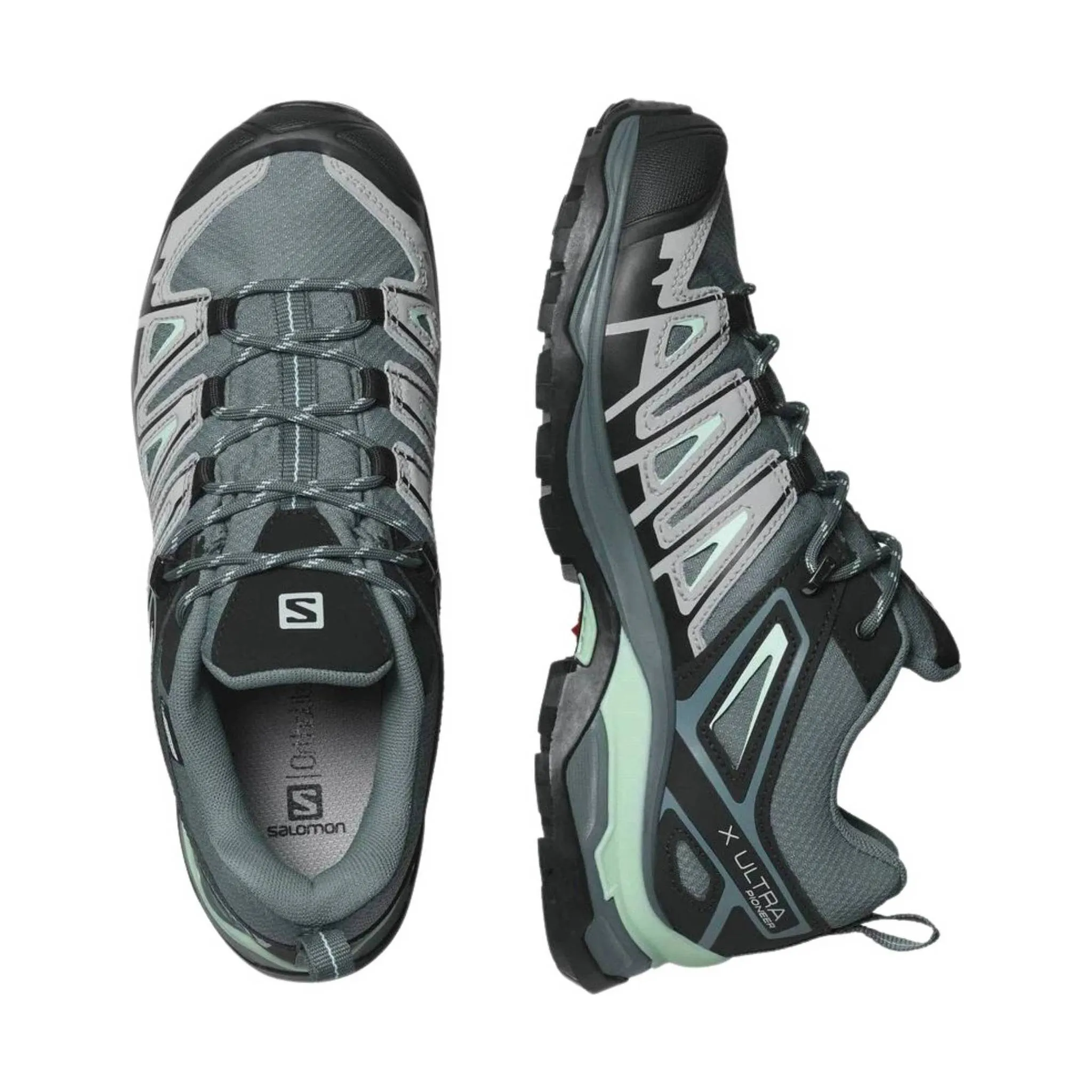 Salomon Women's X Ultra Pioneer Waterproof Hiking Shoes - Stormy Weather