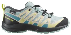 Salomon XA Pro V8 Waterproof Junior Blue Yellow Black Children's Trail Shoes