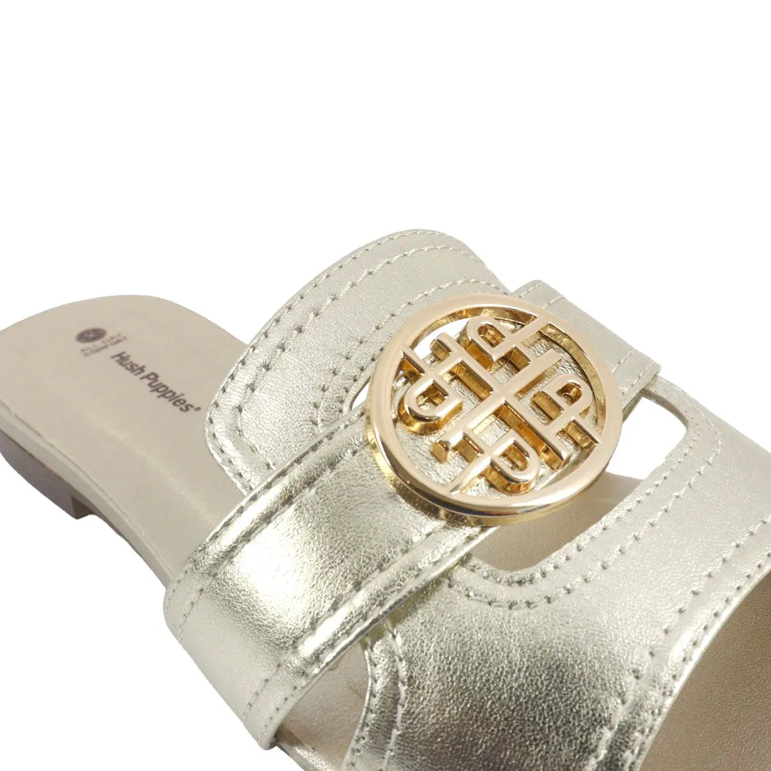 Sandalias flats Indie dorado para mujer