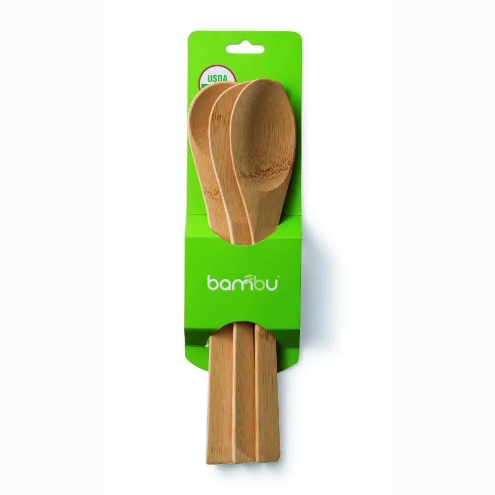 Set of Three Organic Bamboo Kitchen Utensils by Bambu