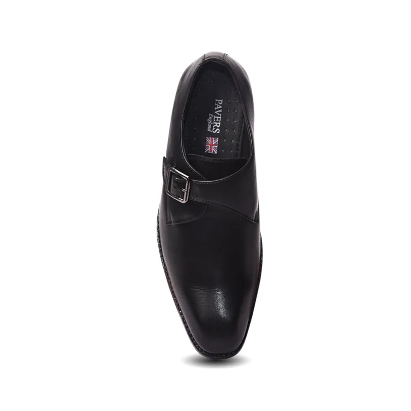 Single strap formal monk shoes