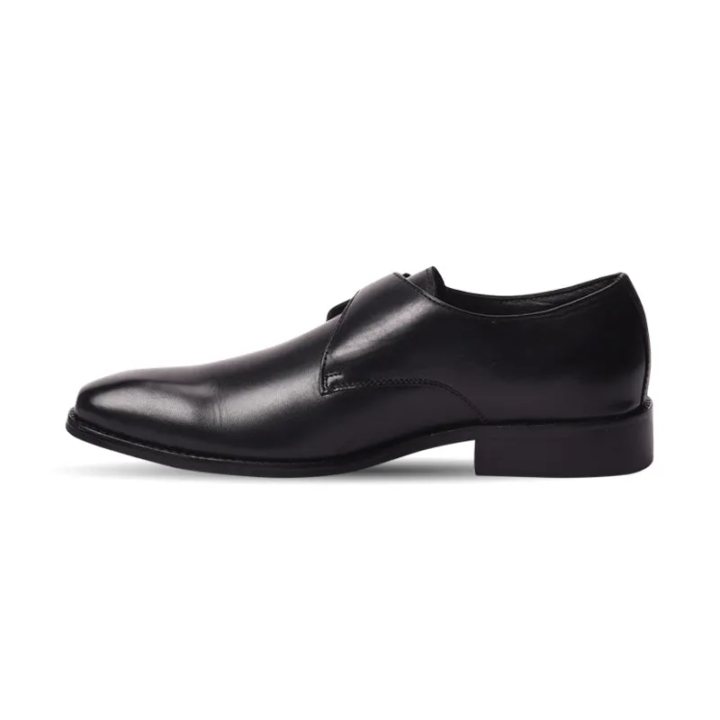 Single strap formal monk shoes