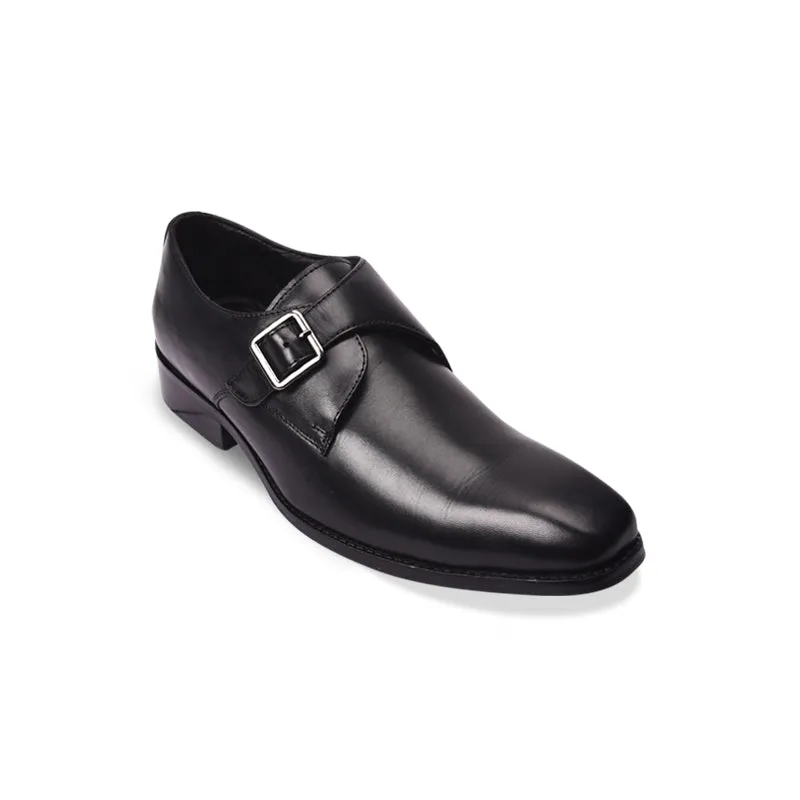 Single strap formal monk shoes