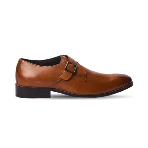 Single strap formal monk shoes