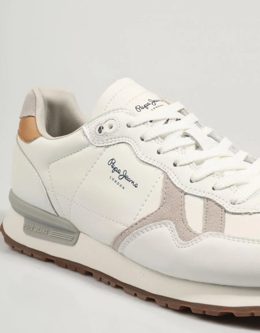  sneakers PEPE JEANS Britt Man Flag Classic - Pms3085 en White 80323