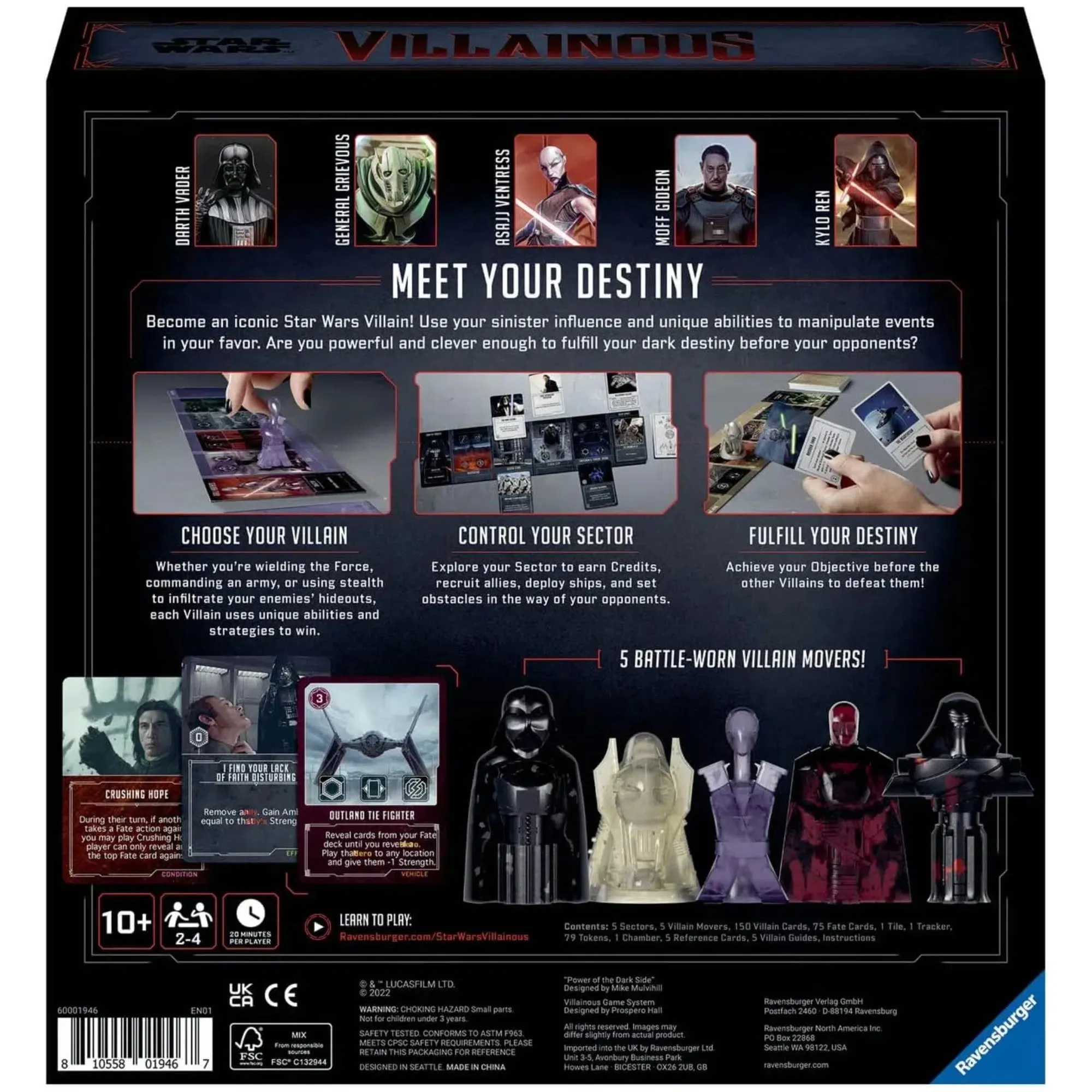 Star Wars Villainous: Power of The Dark Side - Board Game - Ravensburger