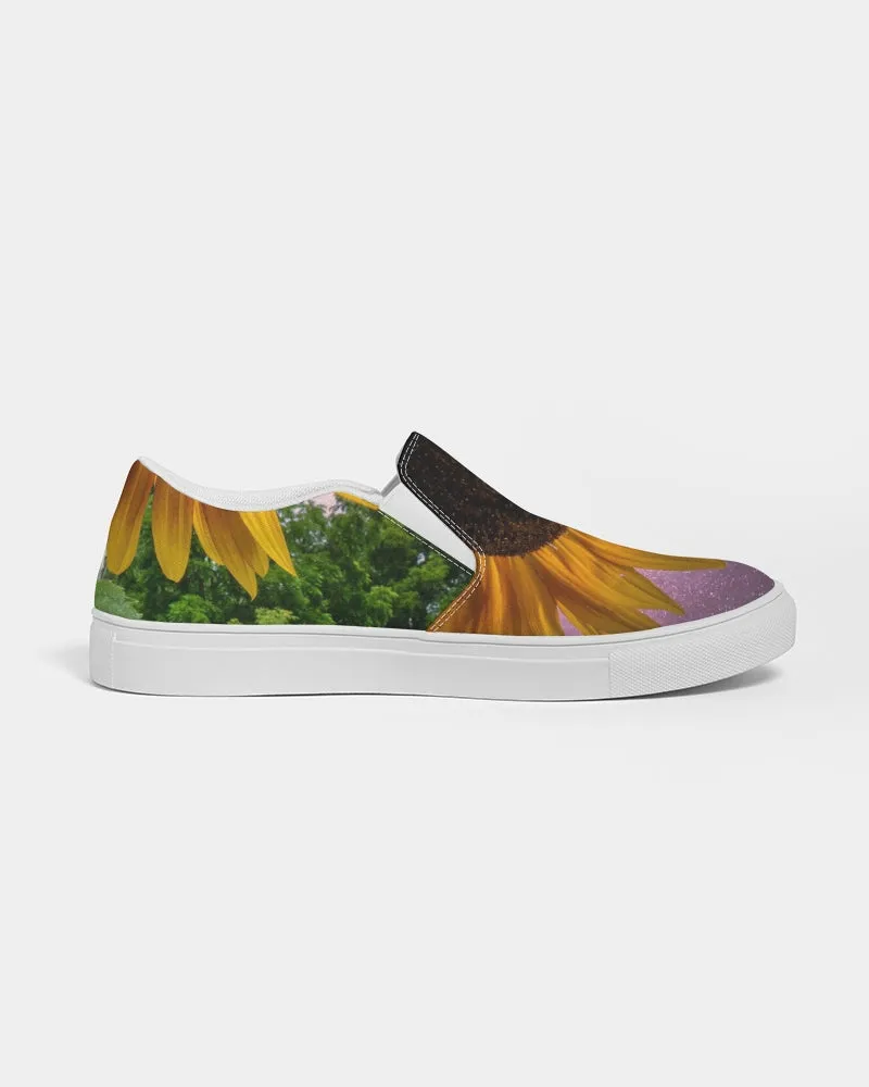 Sunflower Cosmos Slip-On Canvas Shoe