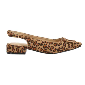 Sweetie Leopard Slingback Flats