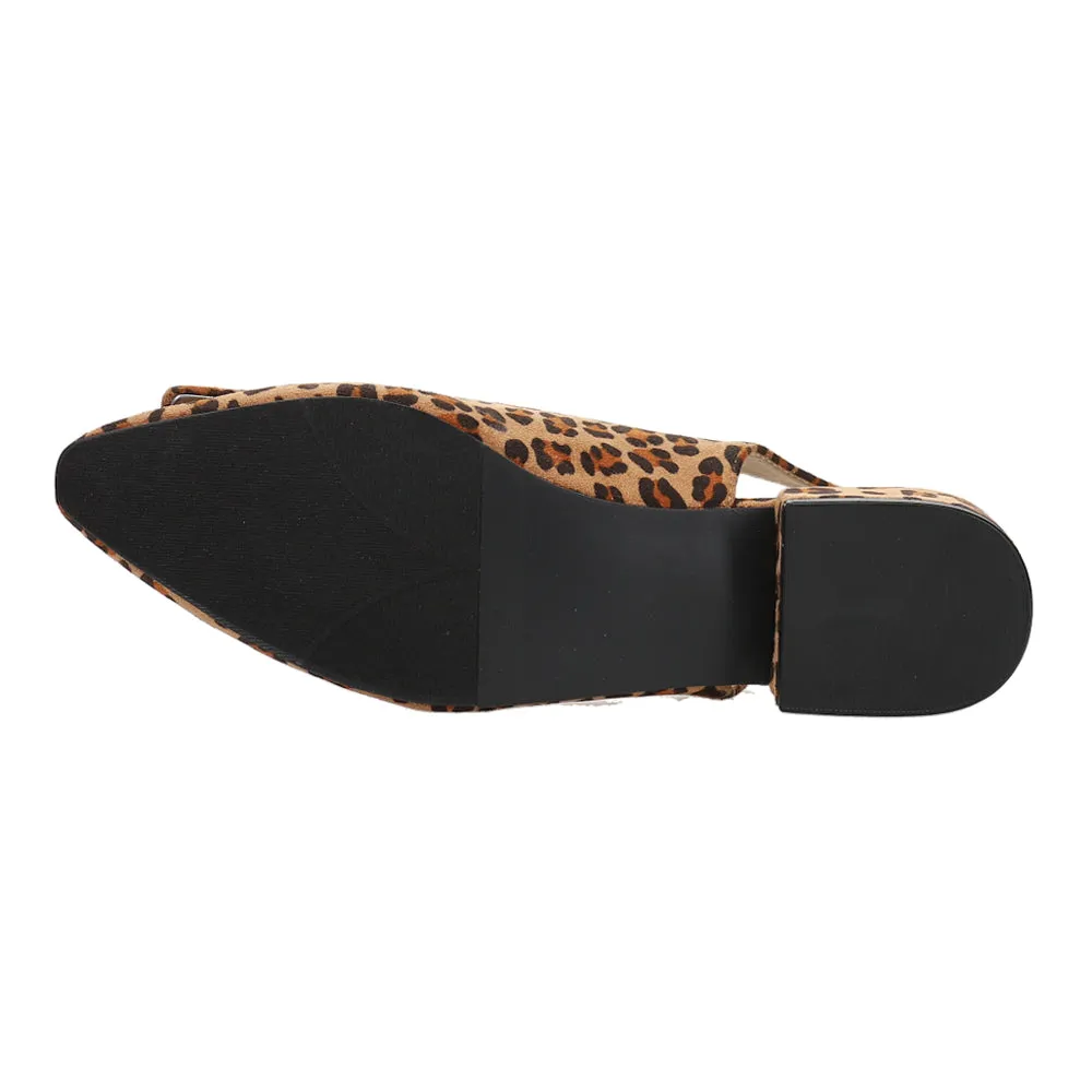 Sweetie Leopard Slingback Flats