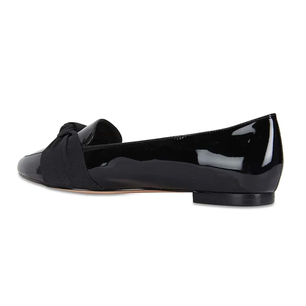 Tango Flat in Black Patent