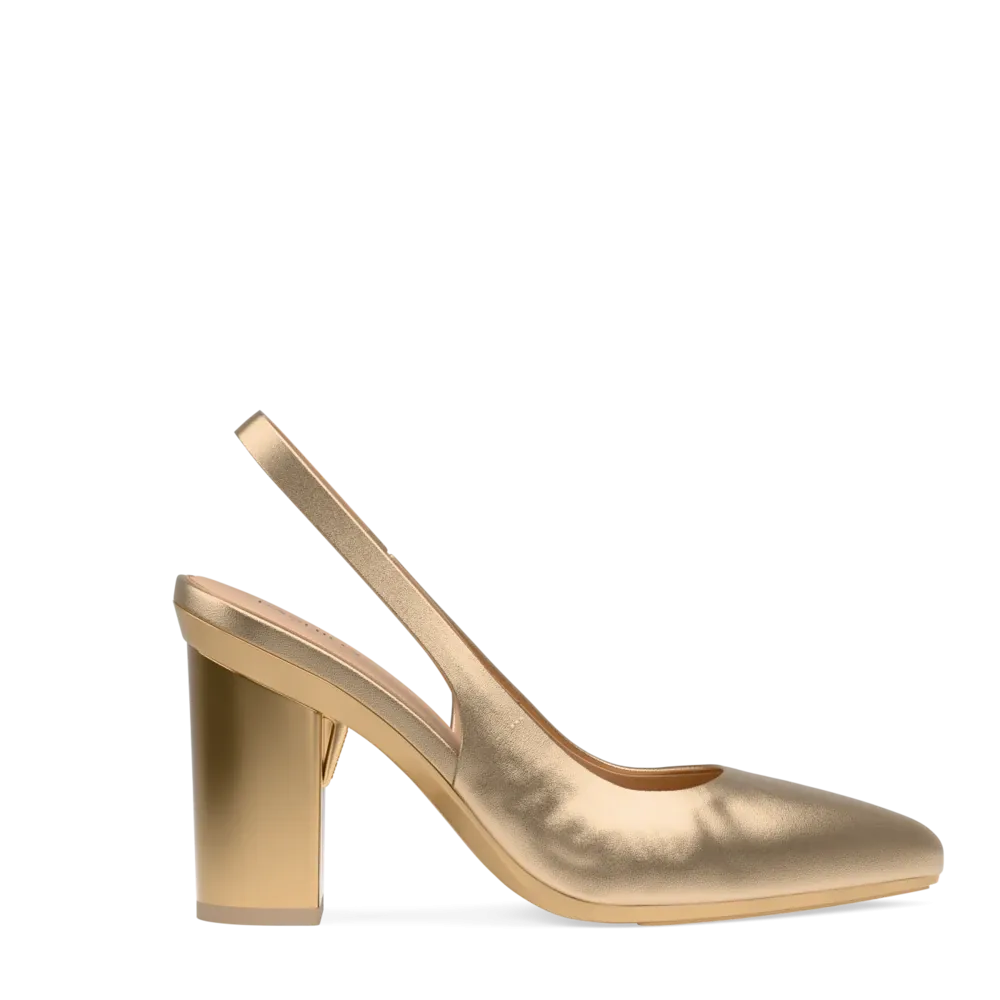 The Slingback - Matte Gold 4 Block