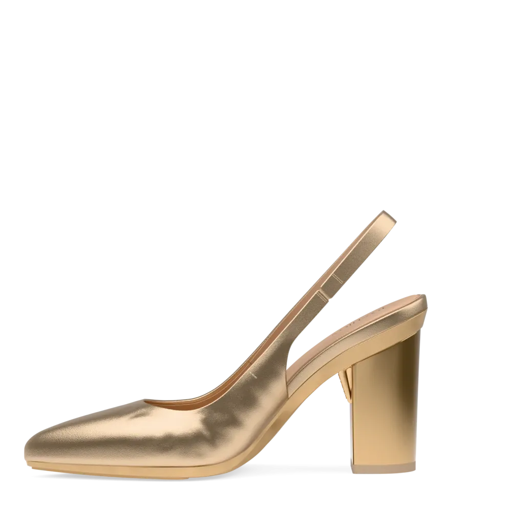 The Slingback - Matte Gold 4 Block