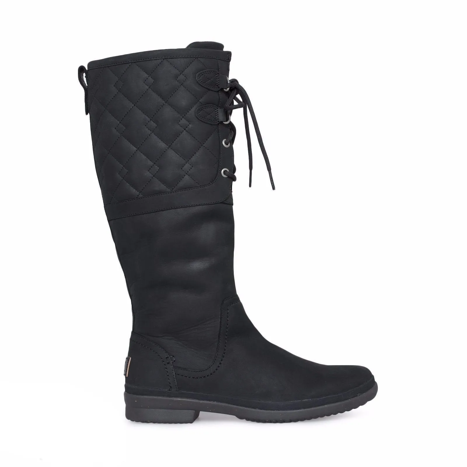 UGG Elsa Deco Quilt Black Boots