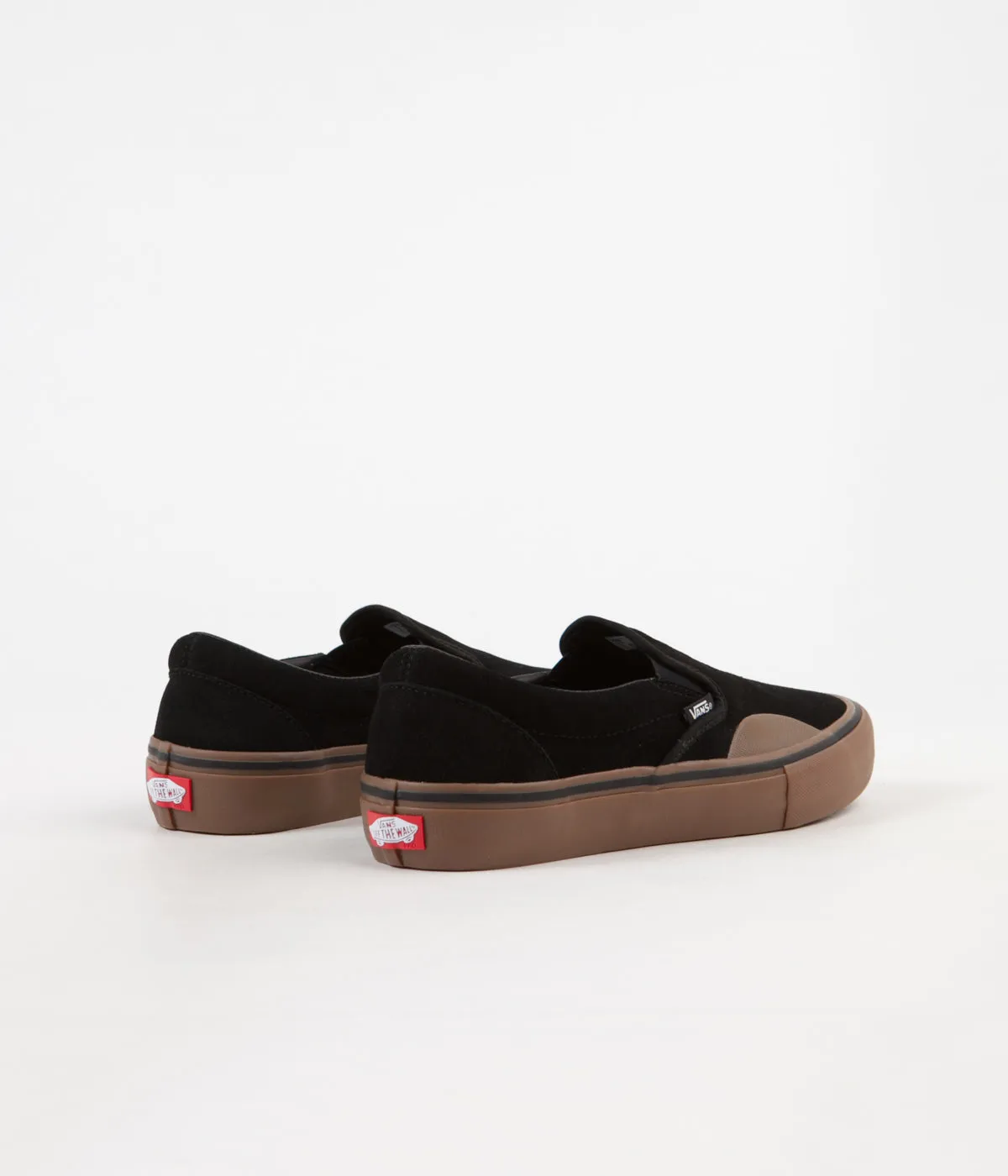 Vans Slip On Pro Shoes - (Rubber) Black / Gum