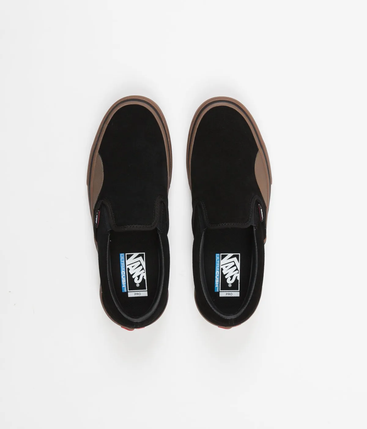 Vans Slip On Pro Shoes - (Rubber) Black / Gum