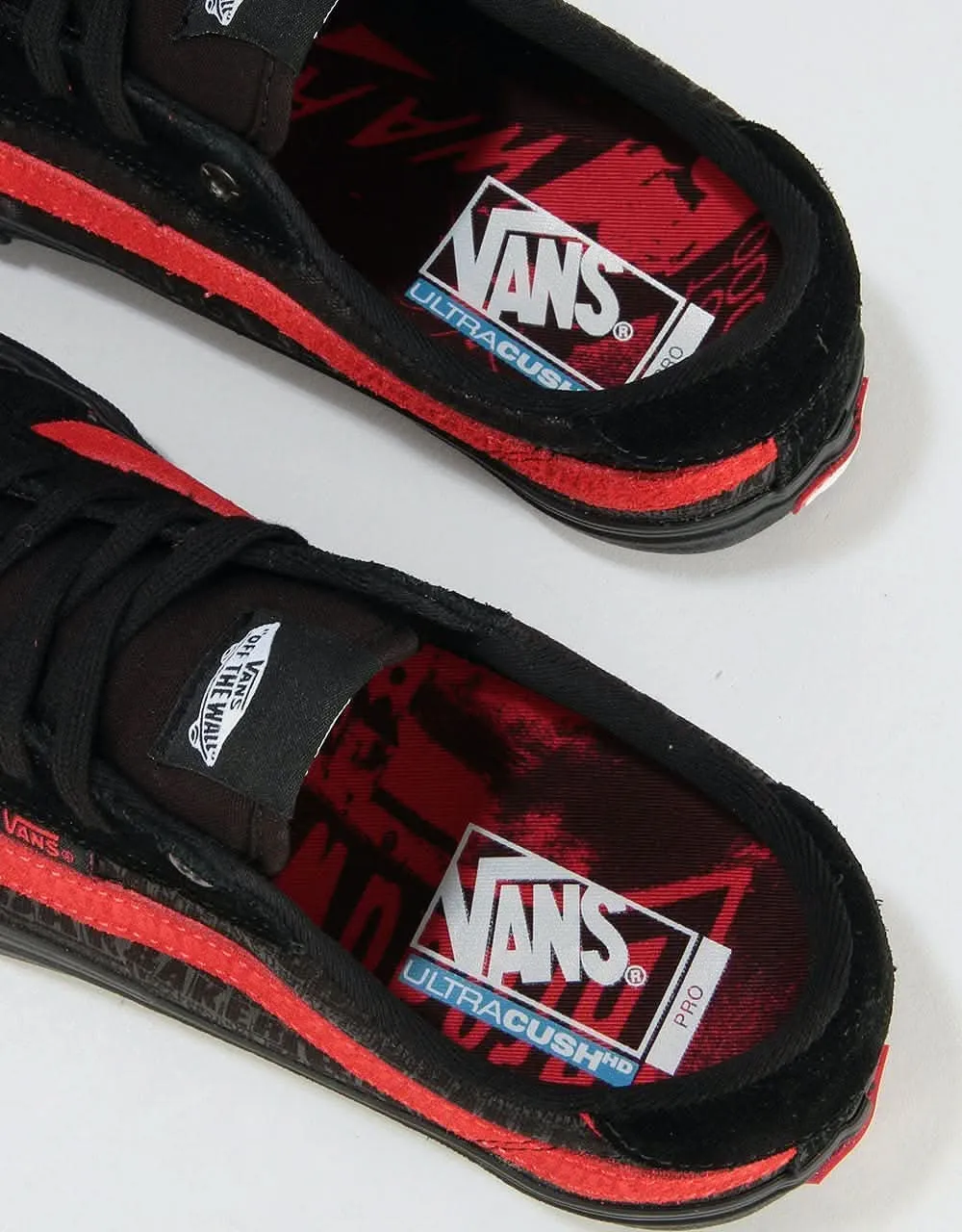 Vans Style 112 Pro Skate Shoes - (Baker) Black/Black/Red