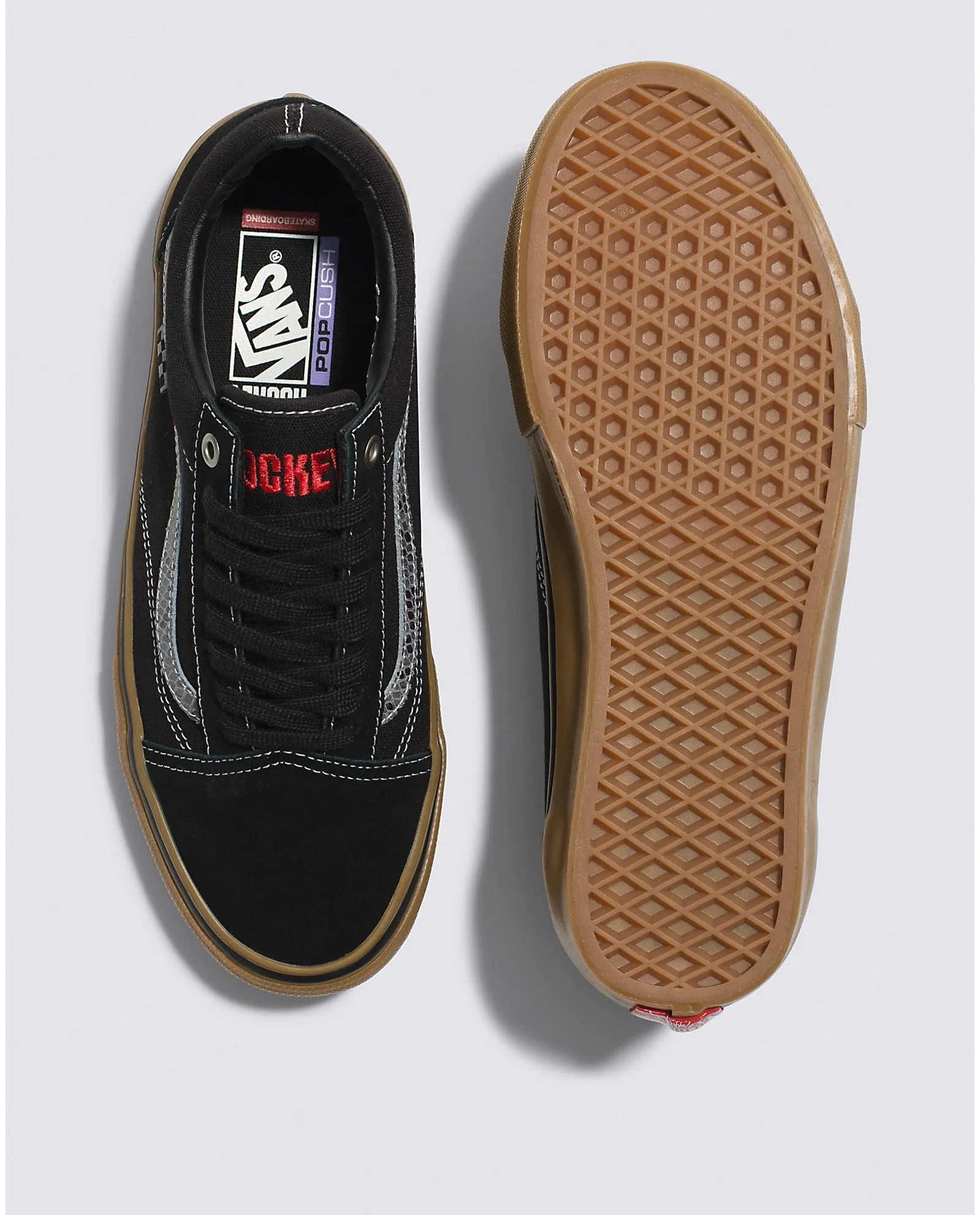 Vans x Hockey Skate Old Skool Skateboard Shoe - Black/Gum