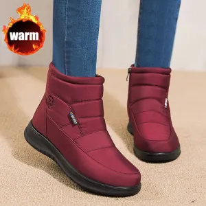 Waterproof Flat Heels Warm Ankle Snow Boots