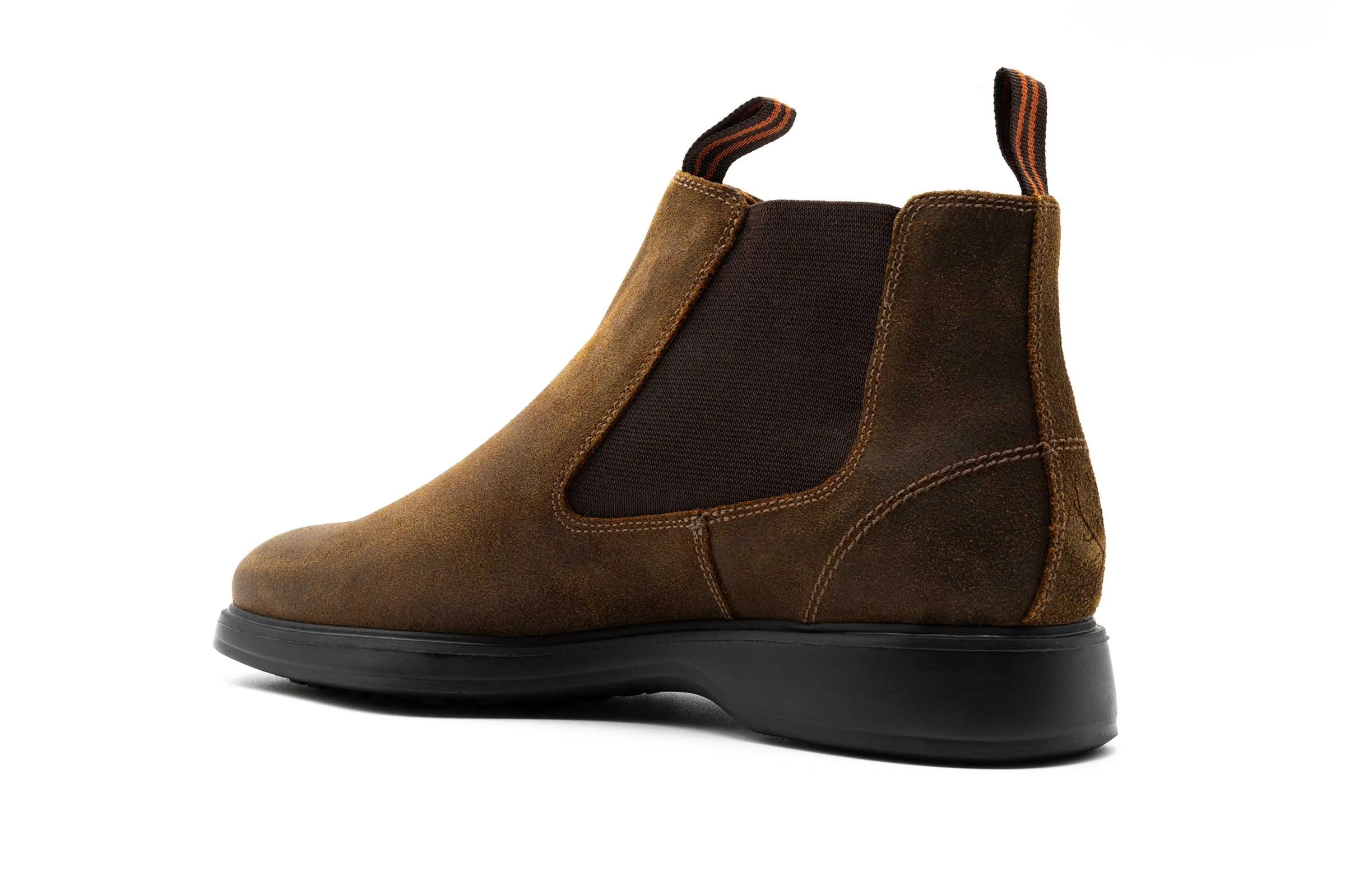 Windsor Waxed Suede Chelsea Boots - Vintage Cedar