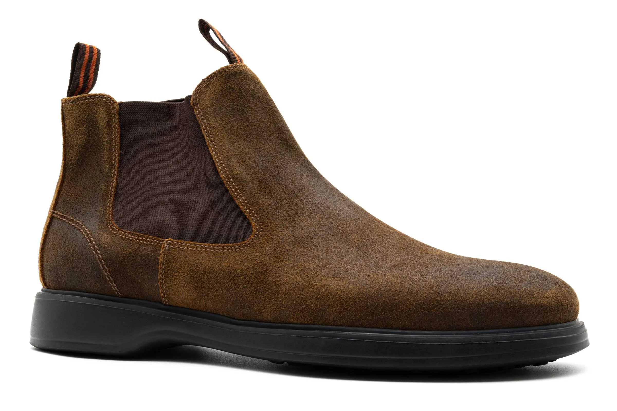 Windsor Waxed Suede Chelsea Boots - Vintage Cedar