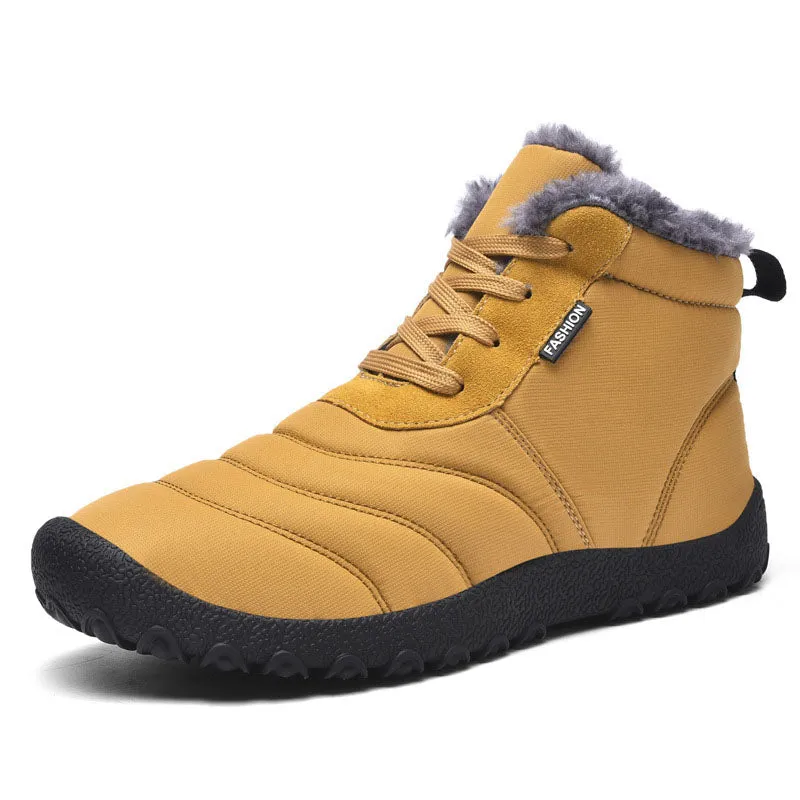 Winter Extra Soft Sole Keep Warm Flat Waterproof Men Shoes