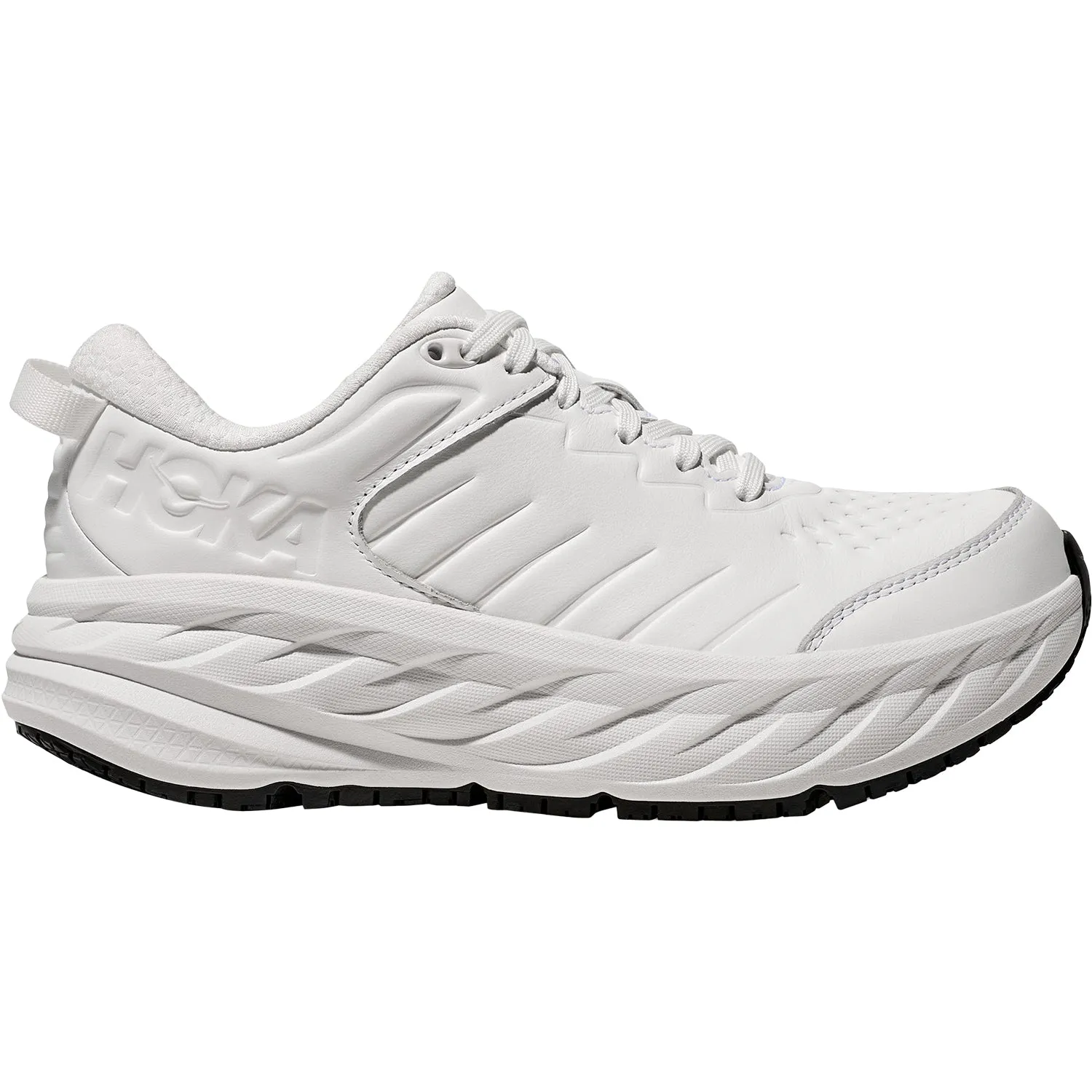 Women's Hoka Bondi SR Frost/Frost Leather