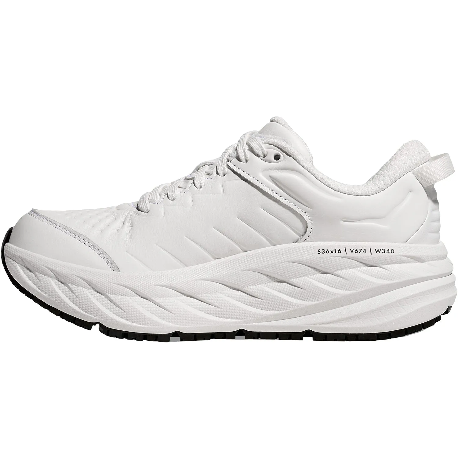 Women's Hoka Bondi SR Frost/Frost Leather