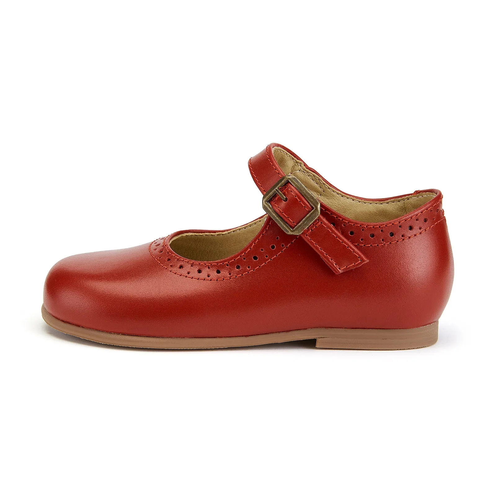 Young Soles Diana Red Mary Jane Leather Shoes